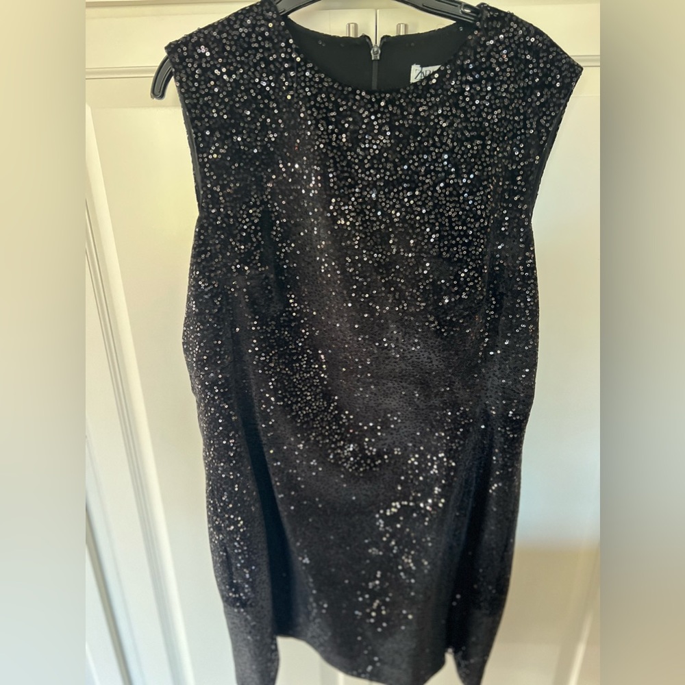 Zara Black Sparkle Dress